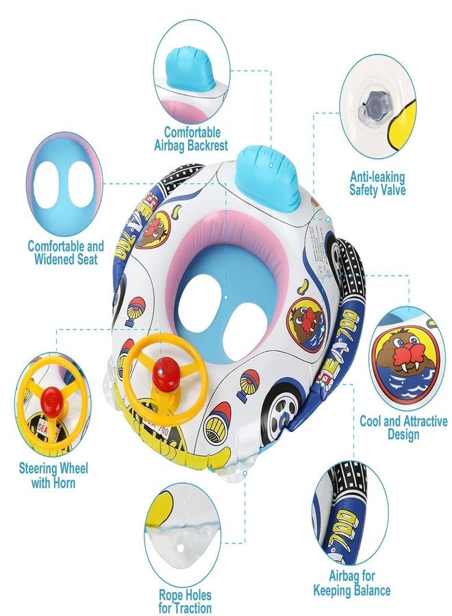 شريجي عوامة سباحة للأطفال من شريجي آي إتش، عوامة سباحة آمنة مضادة للانقلاب، عوامة سباحة قابلة للنفخ للأطفال، ملحقات لحوض سباحة الأطفال، عوامة سباحة للأطفال (قطعة واحدة/متعددة الألوان) - Image 3